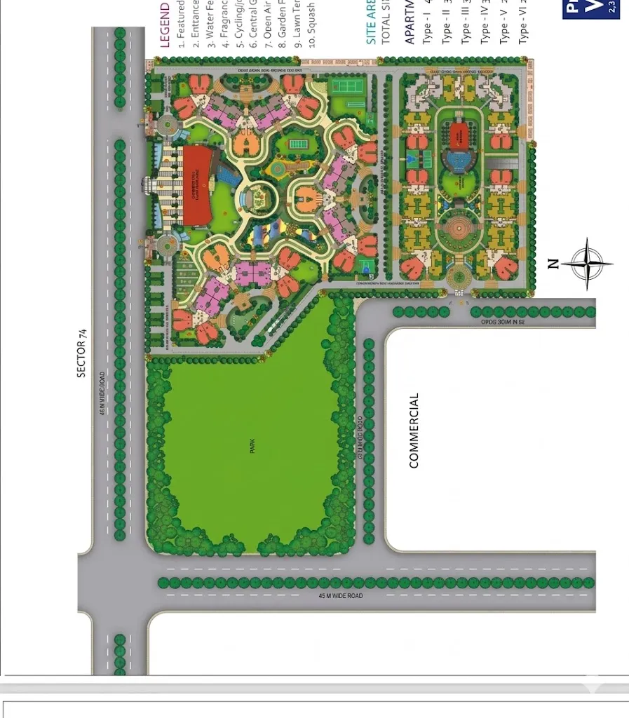 Prateek Wisteria Site Plan